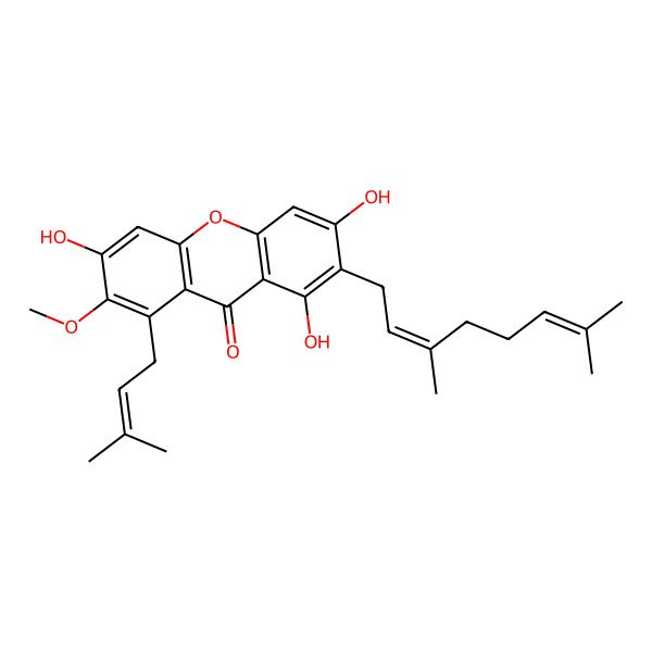 2D Structure of Butyraxanthone A 2D Structure of Butyraxanthone A