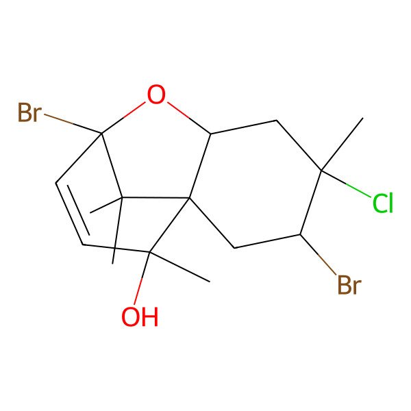 2D Structure of C15H21Br2ClO2