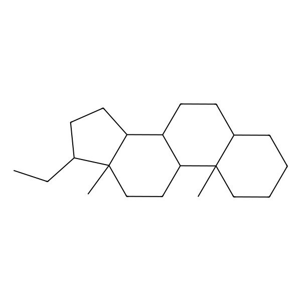 2D Structure of (8S,9S,10S,13R,14S,17S)-17-ethyl-10,13-dimethyl-2,3,4,5,6,7,8,9,11,12,14,15,16,17-tetradecahydro-1H-cyclopenta[a]phenanthrene