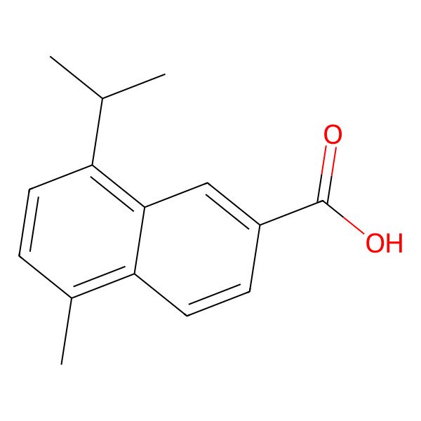 2D Structure of Cadalene-beta-carboxylic acid