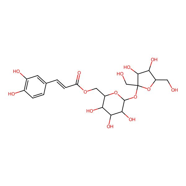 2D Structure of Caffeic acid sucrose
