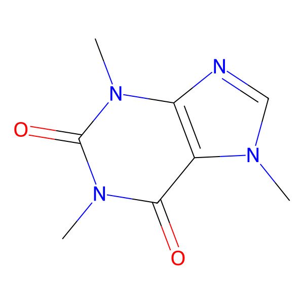 2D Structure of Caffeine