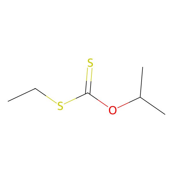 2D Structure of Carbonodithioic acid, S-ethyl O-(1-methylethyl) ester
