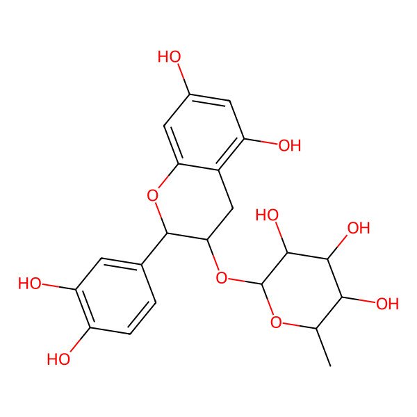 2D Structure of Catechin 3-rhamnoside 2D Structure of Catechin 3-rhamnoside