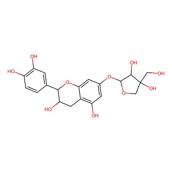 2D Structure of Catechin 7-O-apiofuranoside
