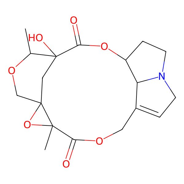 2D Structure of (1S,20S)-4-hydroxy-5,10-dimethyl-2,6,9,12-tetraoxa-17-azapentacyclo[12.5.1.14,8.08,10.017,20]henicos-14-ene-3,11-dione