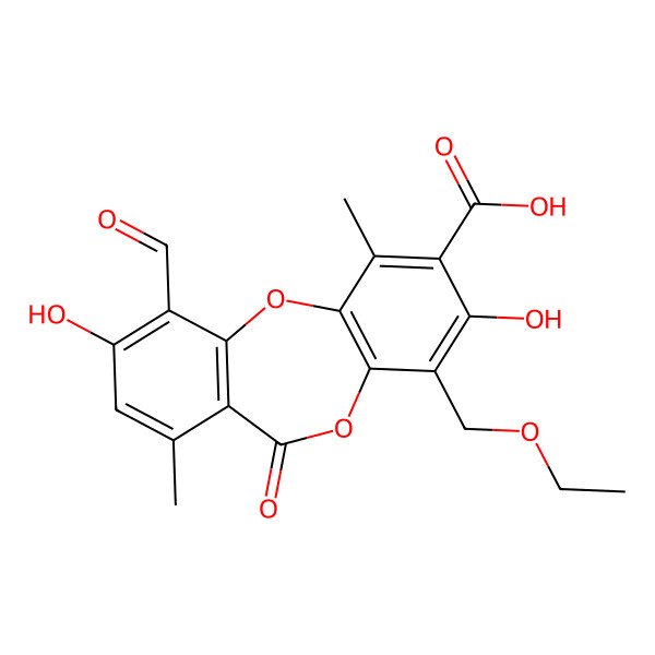 2D Structure of Cetraric acid