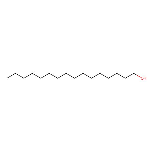 2D Structure of Cetyl Alcohol