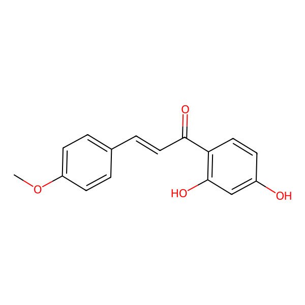 2D Structure of Chalcone, 2',4'-dihydroxy-4-methoxy-