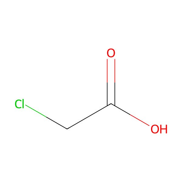 2D Structure of Chloroacetic acid