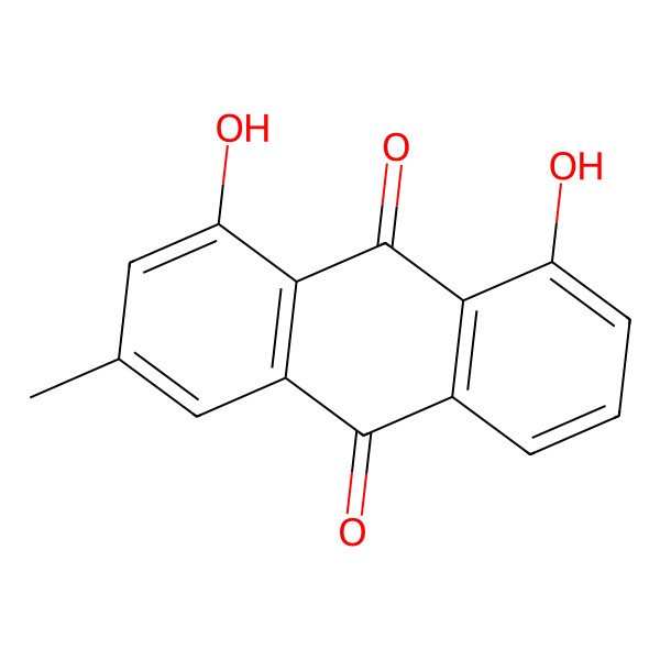 2D Structure of Chrysophanic acid