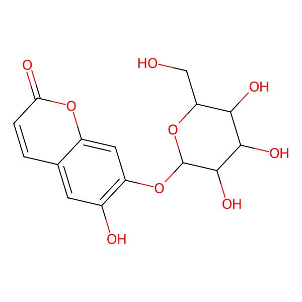 2D Structure of Cichoriin