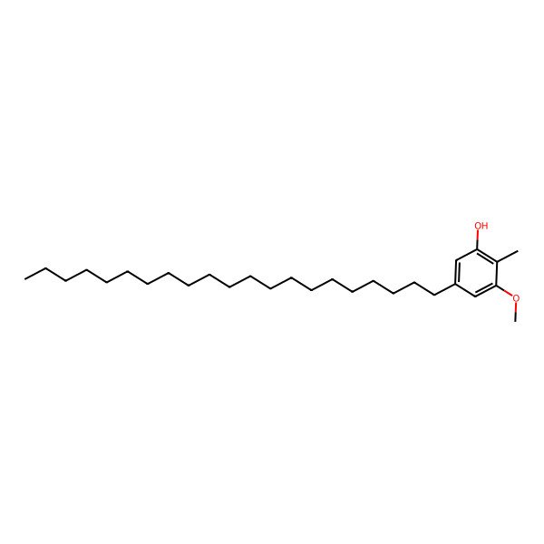2D Structure of 5-Henicosyl-3-methoxy-2-methylphenol 2D Structure of 5-Henicosyl-3-methoxy-2-methylphenol