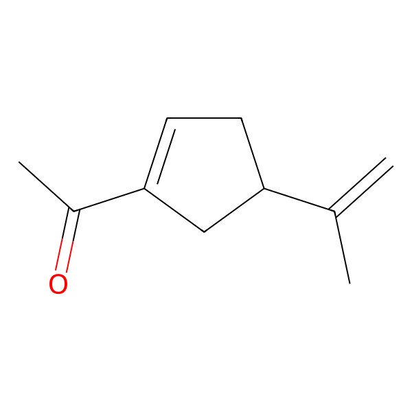2D Structure of 1-[(4R)-4-prop-1-en-2-ylcyclopenten-1-yl]ethanone