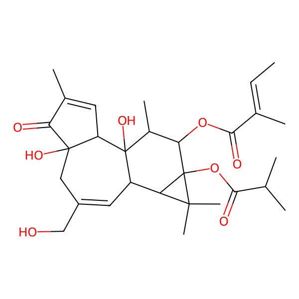 2D Structure of 12-O-Tiglylphorbol-13-isobutyrate