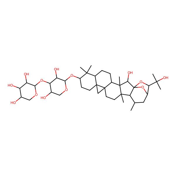 2D Structure of Cimigenol-3-O-xylopyranosyl-3-xylpyranoside