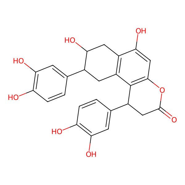 2D Structure of cinchonain I a