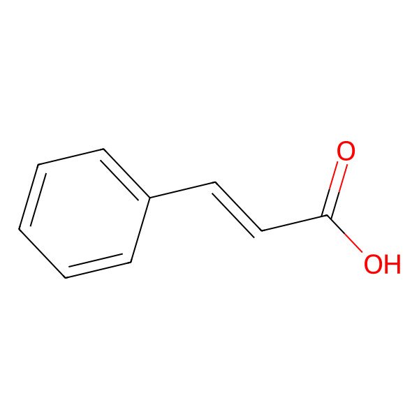 2D Structure of Cinnamic acid
