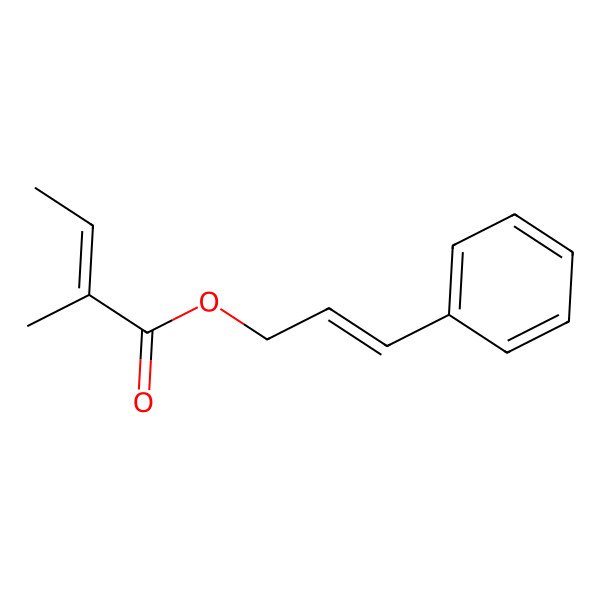 2D Structure of Cinnamyl 2-methylcrotonate