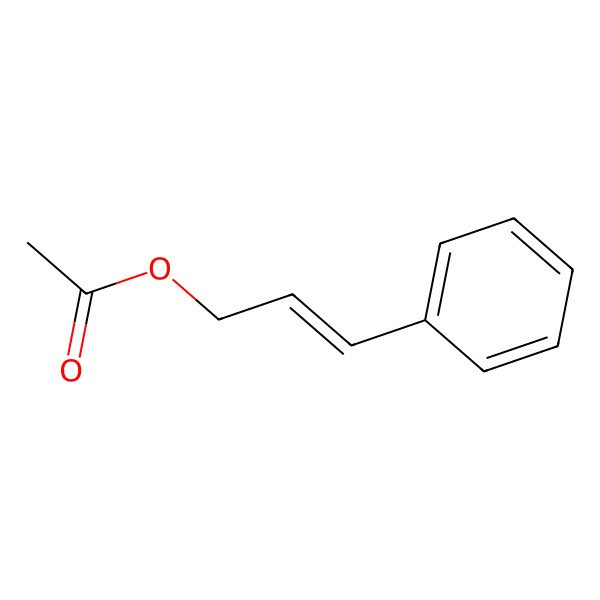 2D Structure of Cinnamyl acetate