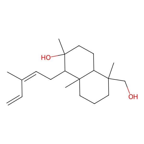 2D Structure of cis-19-Hydroxyabienol