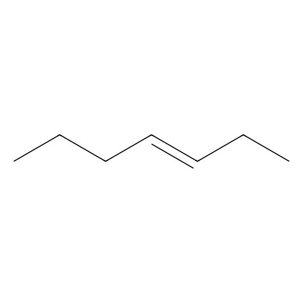 2D Structure of cis-3-Heptene