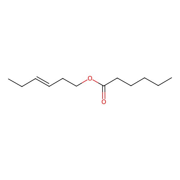 2D Structure of cis-3-Hexenyl hexanoate
