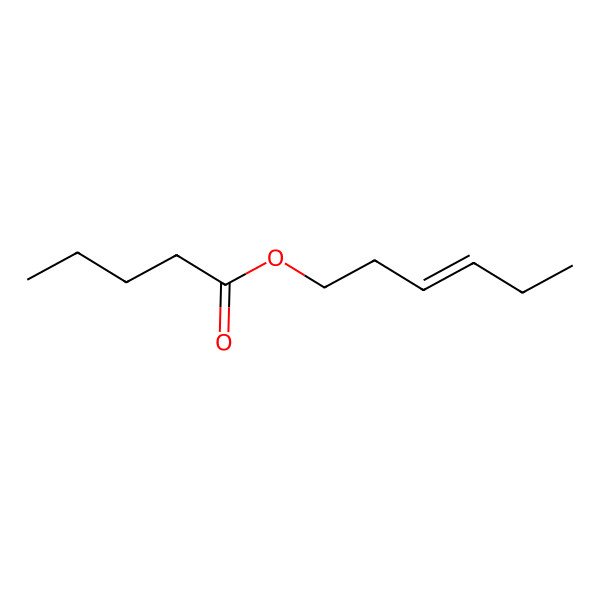 2D Structure of cis-3-Hexenyl pentanoate