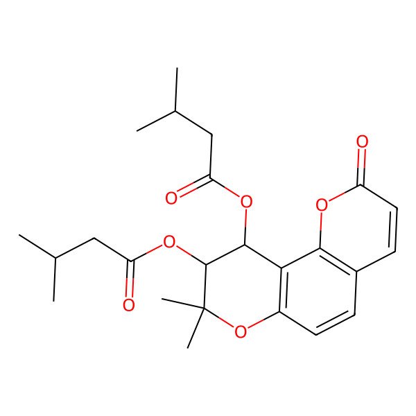 2D Structure of cis-3',4'-Diisovalerylkhellactone 2D Structure of cis-3',4'-Diisovalerylkhellactone