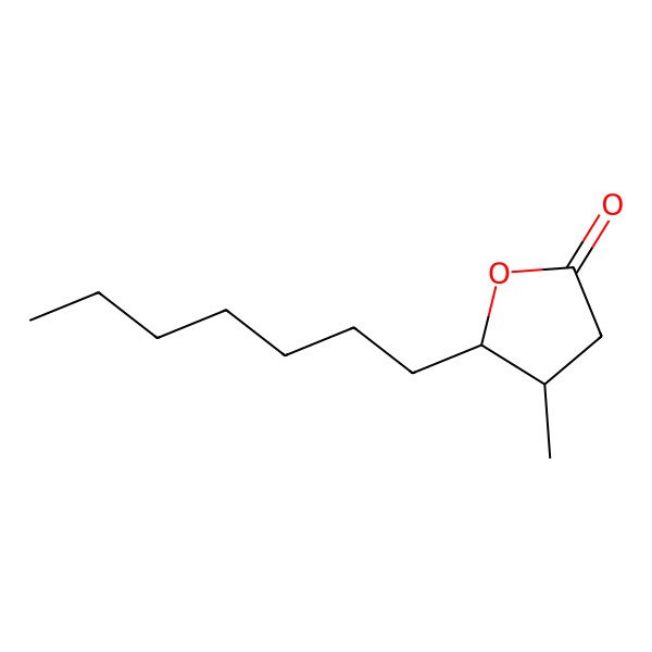 2D Structure of cis-4-Hydroxy-3-methylundecanoic acid lactone