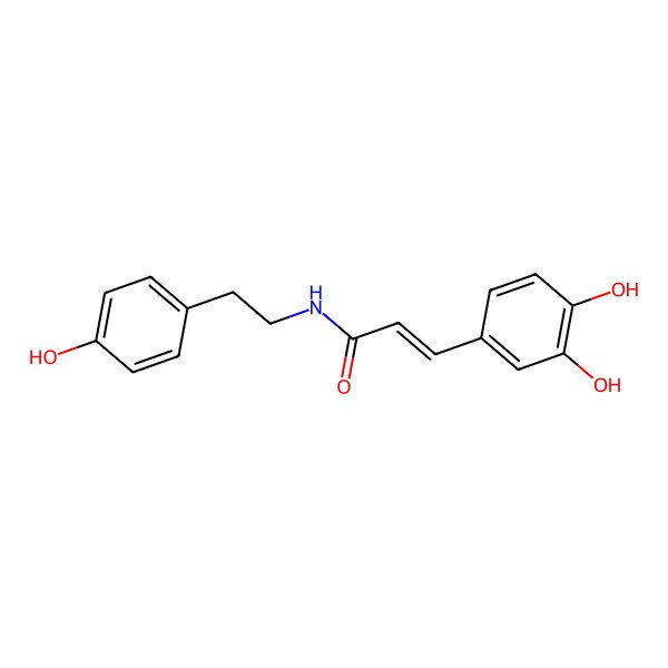 2D Structure of cis-Caffeoyltyramine 2D Structure of cis-Caffeoyltyramine