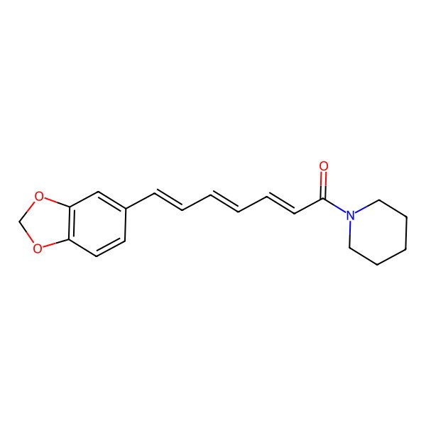 2D Structure of (2Z,4Z,6Z)-7-(1,3-benzodioxol-5-yl)-1-piperidin-1-ylhepta-2,4,6-trien-1-one