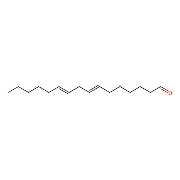 2D Structure of cis,cis-7,10,-Hexadecadienal 2D Structure of cis,cis-7,10,-Hexadecadienal