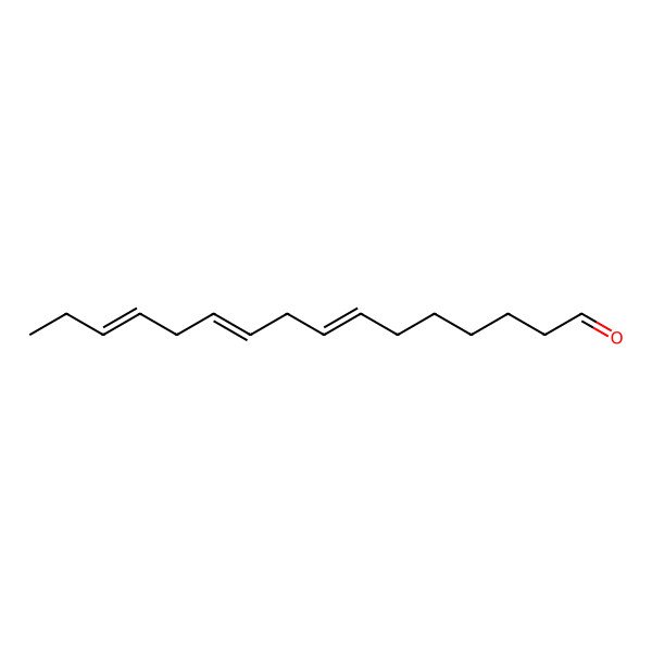 2D Structure of cis,cis,cis-7,10,13-Hexadecatrienal