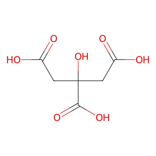 2D Structure of Citric Acid