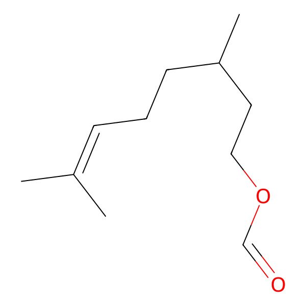 2D Structure of Citronellyl formate