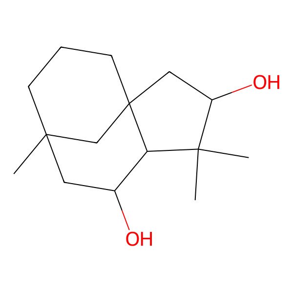 2D Structure of Clovane, 2beta,9alpha-diol