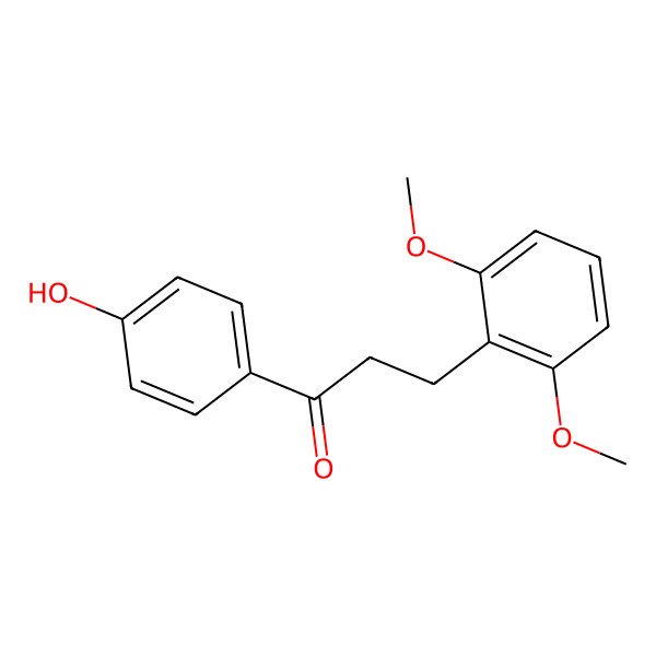 2D Structure of 4'-Hydroxy-2,6-dimethoxydihydrochalcone