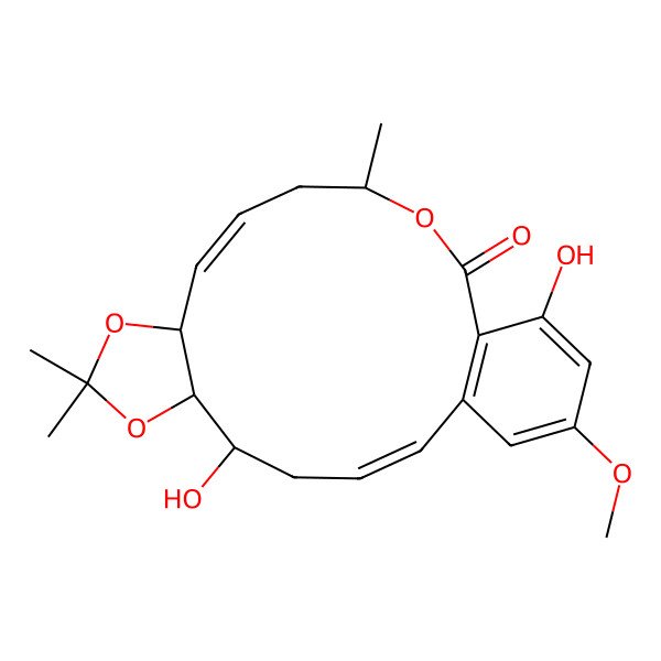 2D Structure of Cochliomycin A, (rel)-