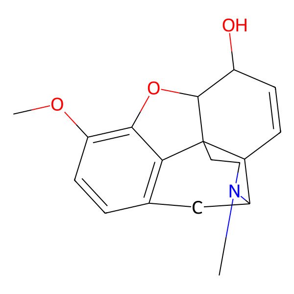 2D Structure of Codeine