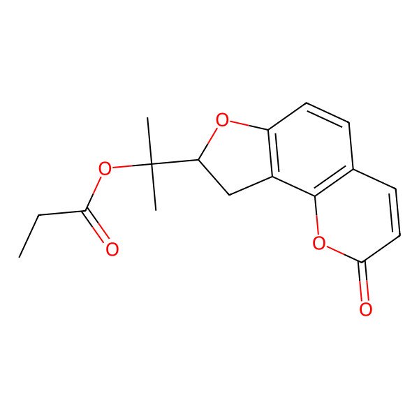 2D Structure of Columbianetin propionate
