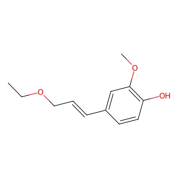 2D Structure of Coniferyl ethyl ether
