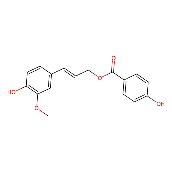 2D Structure of Coniferyl p-hydroxybenzoate