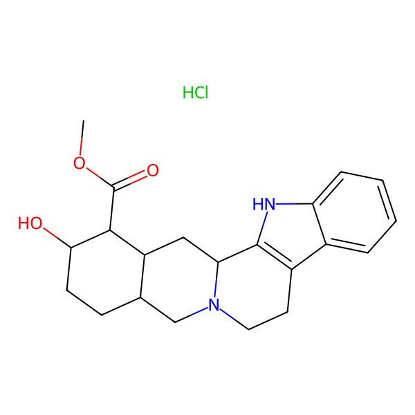 2D Structure of Fauwolscine, hydrochloride