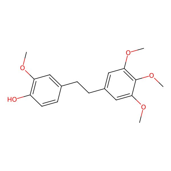 2D Structure of 2-Methoxy-4-[2-(3,4,5-trimethoxyphenyl)ethyl]phenol