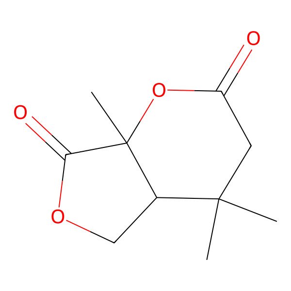 2D Structure of (4aR,7aR)-4,4,7a-trimethyl-4a,5-dihydro-3H-furo[3,4-b]pyran-2,7-dione