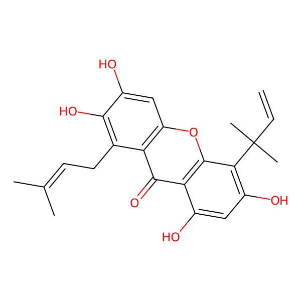 2D Structure of cudratricusxanthone A
