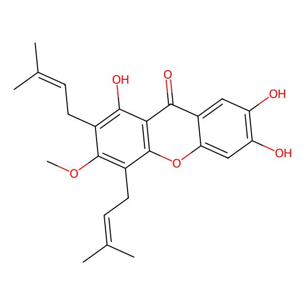 2D Structure of Cudratricusxanthone K