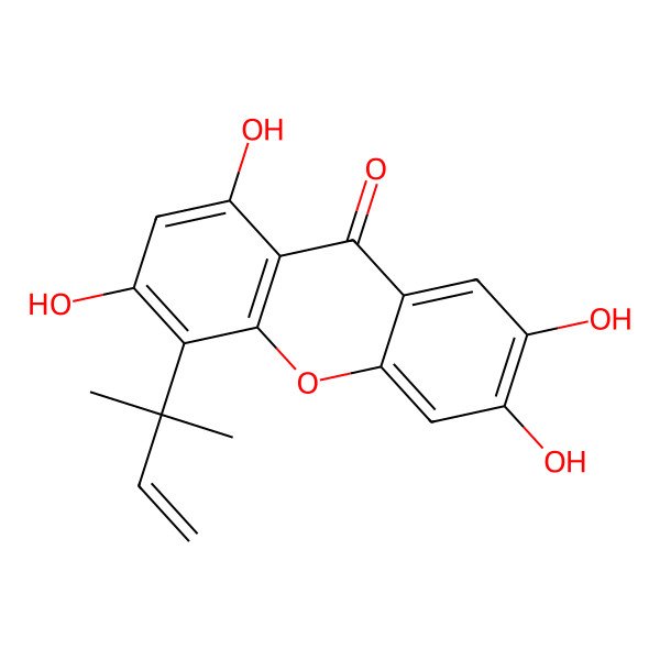 2D Structure of Cudratricusxanthone L