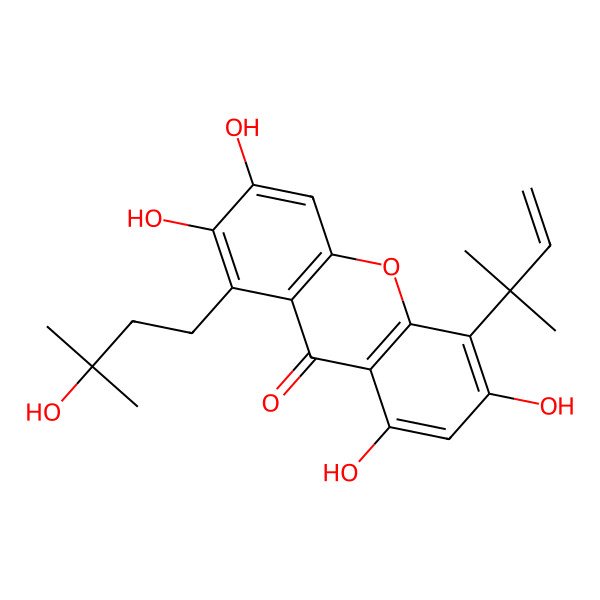 2D Structure of Cudratricusxanthone M